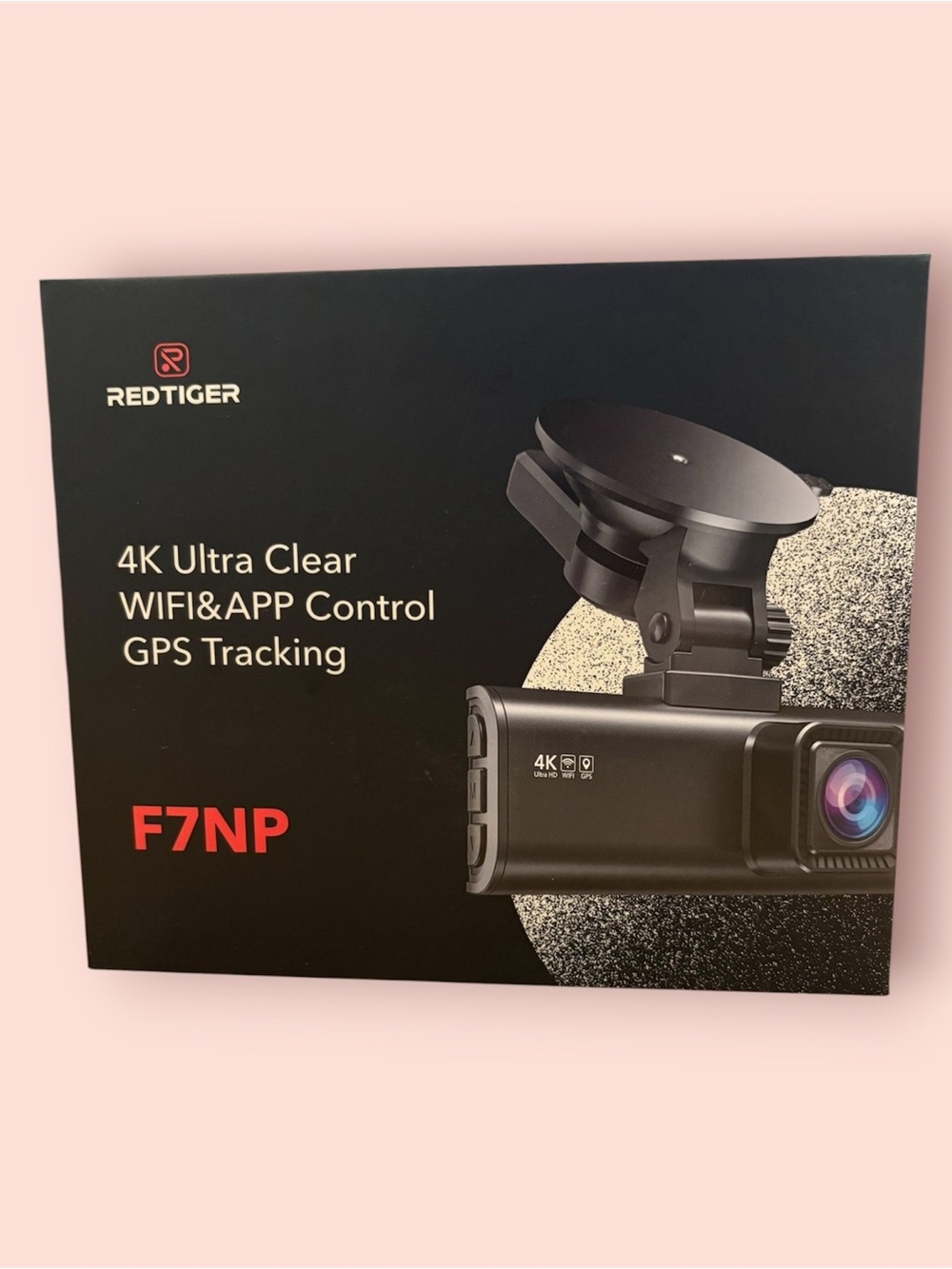 New REDTIGER 4K Ultra Clear Dash Cam F7NP Wifi and App Control GPS Tracking
